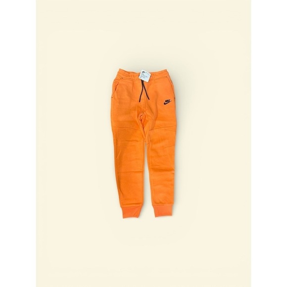 Nike Kids Tech Fleece Tracksuit Set Peach Full Zip Hoodie Joggers (8Y) - Picture 6 of 9